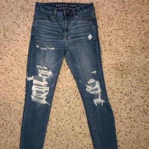 american eagle super high rise jegging